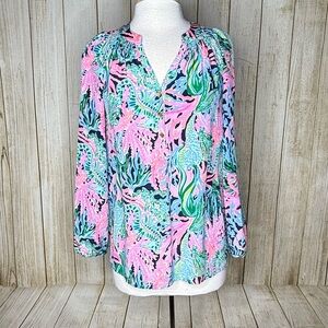Lilly Pulitzer Silk Elsa Top